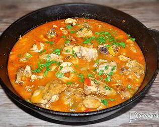 Гуляш из курицы