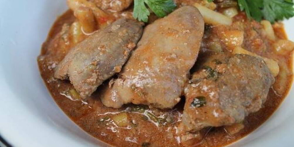 Рецепт гуляша из печени куриной