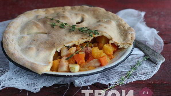 тыквенный гуляш с беконом