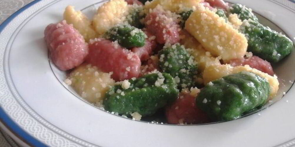 Рецепт итальянских трехцветных ньокков — картофельных клецек