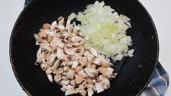 картофельное пюре с шампиньонами