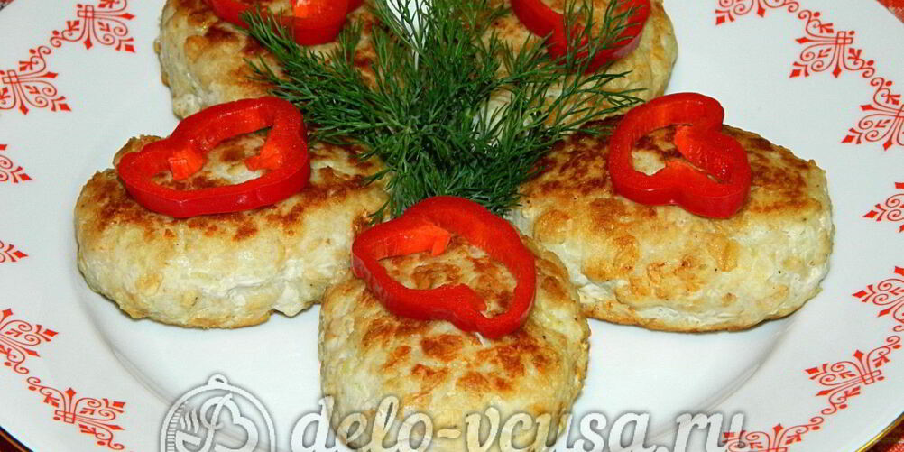 Рецепт котлет с овсяными хлопьями