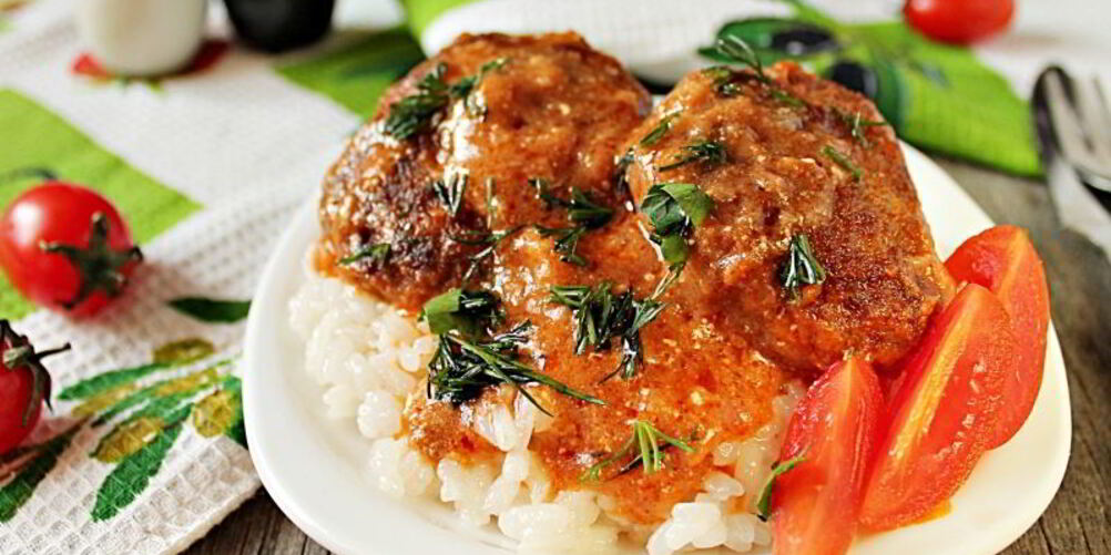 Рецепт котлет с подливкой на сковороде