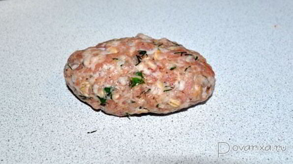 котлеты с творожным сыром