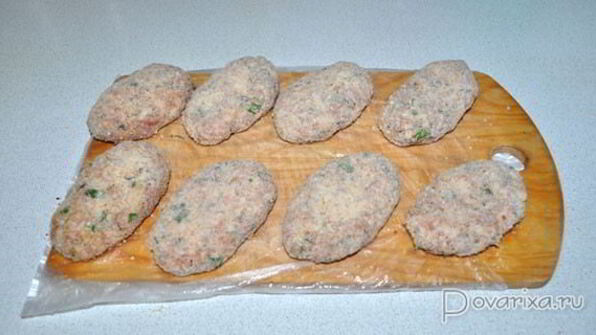 котлеты с творожным сыром