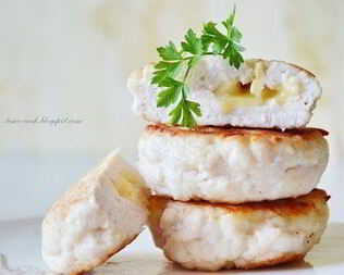 Куриные котлетки с сыром овсянкой