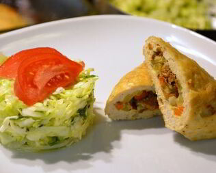 Куриные котлеты с грибной начинкой