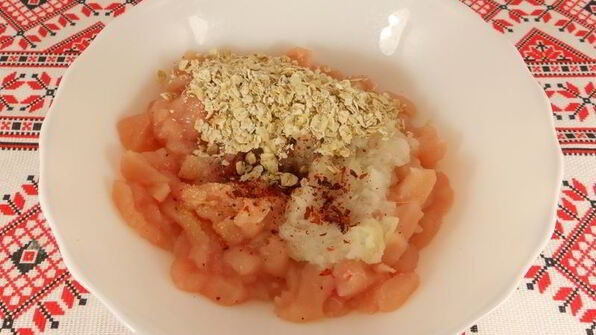 паровые рубленые котлеты из курицы с гарниром из цветной капусты