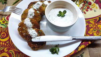 Постные котлеты с кускусом