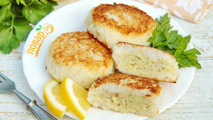 Рыбные котлеты в рисовом кляре