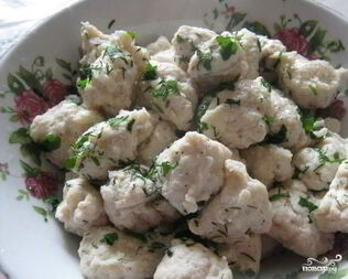 Куриные клецки