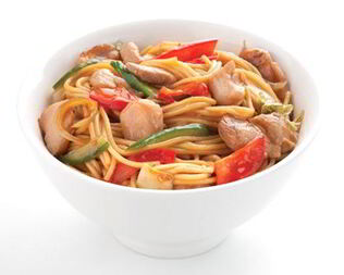 Лапша по-домашнему с курицей