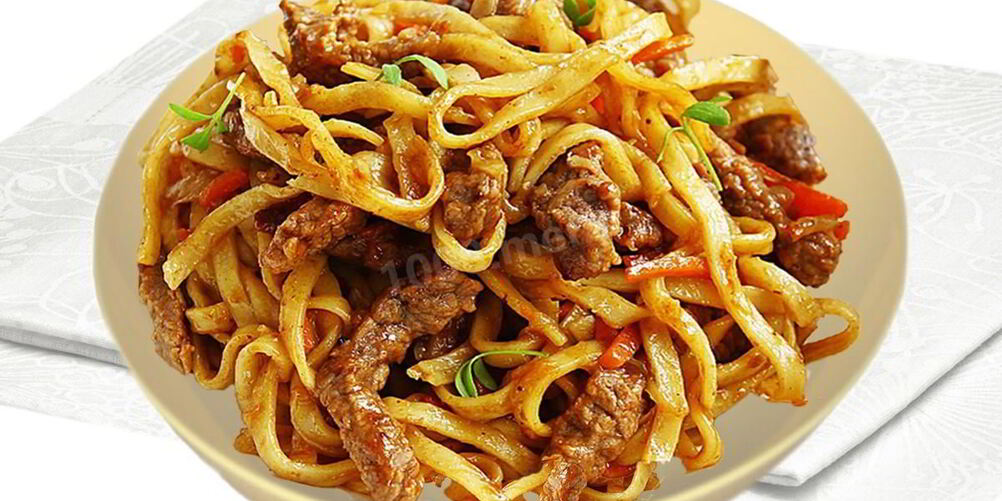 Рецепт лапши вок с говядиной