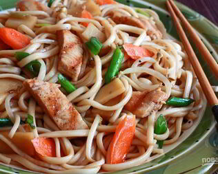 Лапша вок с курицей