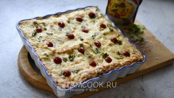 итальянская лазанья с комбинированным фаршем