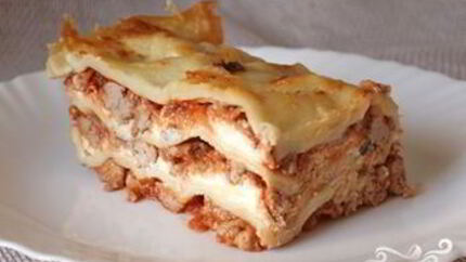 Лазанья из баклажанов с фаршем