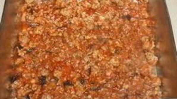 лазанья из баклажанов с фаршем