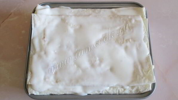 лазанья из лаваша с фаршем