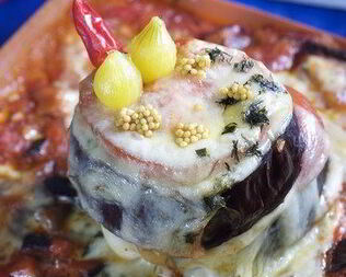 Лазанья из овощей на гриле и моцареллы