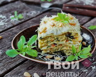 Лазанья овощная