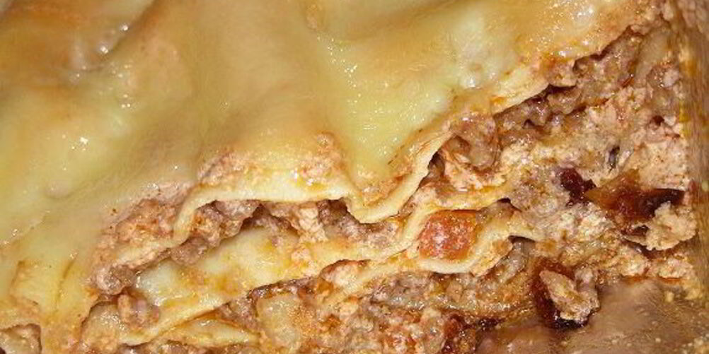 Рецепт лазаний под розовым соусом