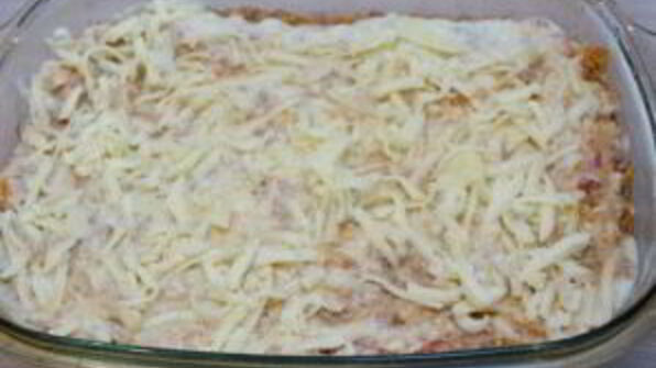 лазанья под соусом болоньезе