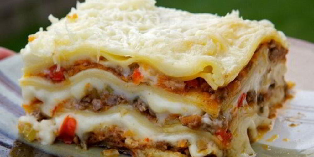 Рецепт лазаний с фаршем и овощами
