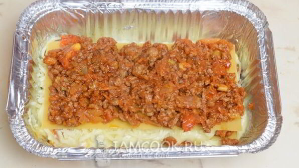 лазанья с фаршем в духовке