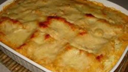 Лазанья с лососем