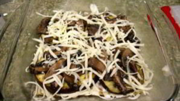 лазанья с овощами и грибами