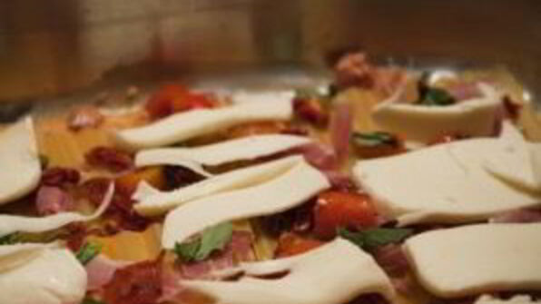 лазанья с ветчиной