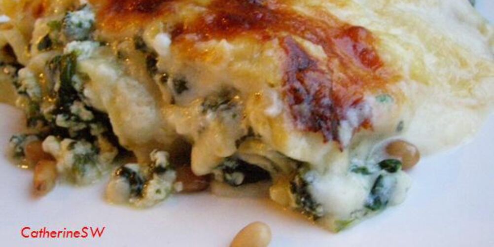 Рецепт лазаний со шпинатом, рикоттой и кедровыми орешками