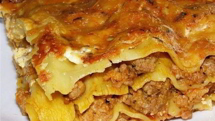 Лазанья со сметанным соусом