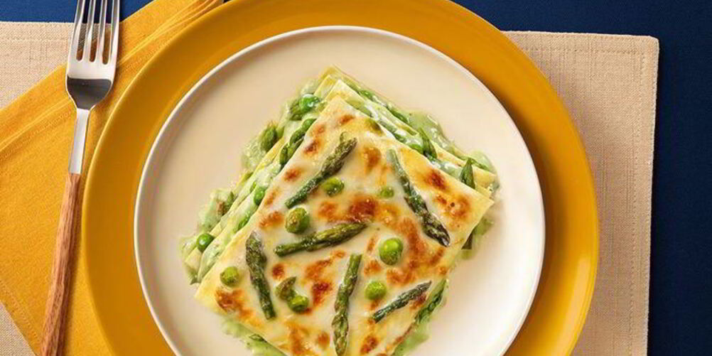 Рецепт лазаний верди со спаржей и песто дженовезе