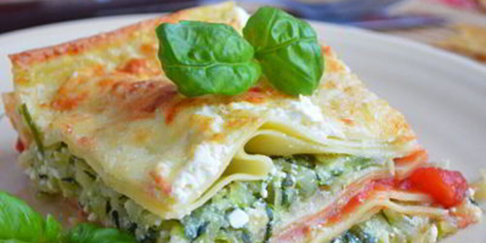 Рецепт сливочной лазанья с кабачком