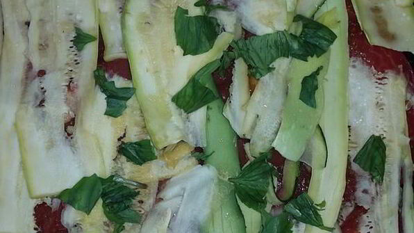 цуккинья с фаршем из кролика