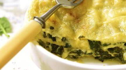 Весенняя лазанья со сливочным сыром