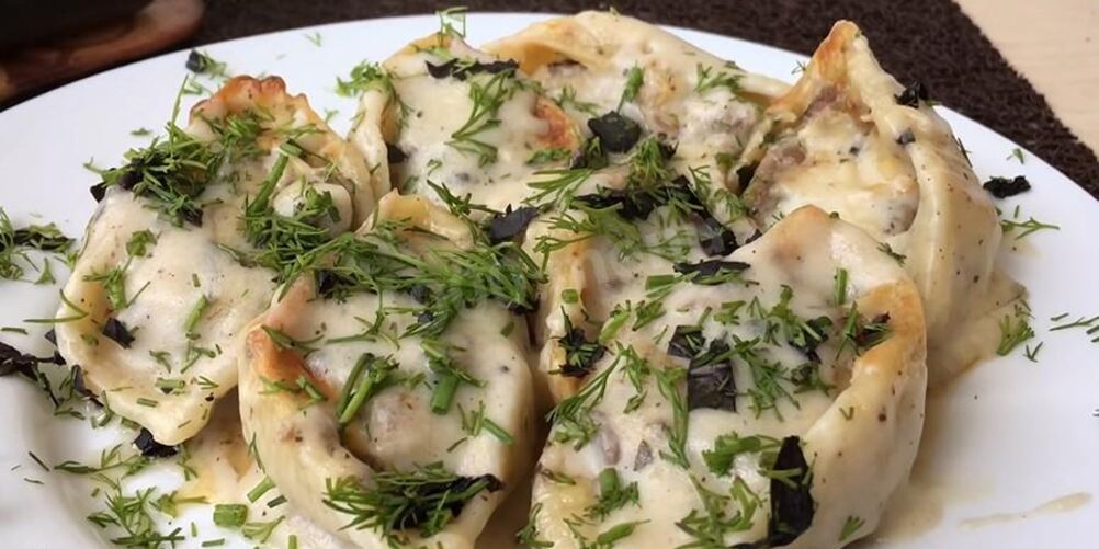 Рецепт фаршированных макарон ракушки под соусом бешамель