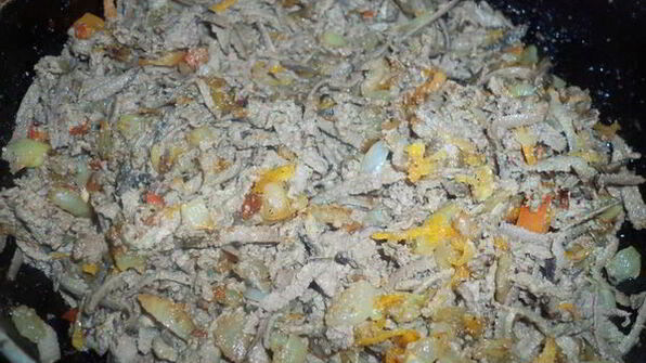 макароны по-флотски с печенью