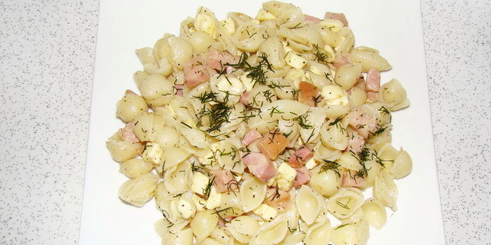 Рецепт макарон с брынзой