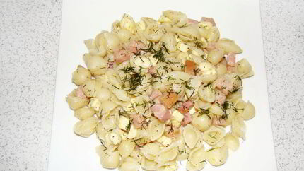 Макароны с брынзой