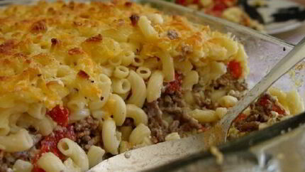 Макароны с фаршем в духовке