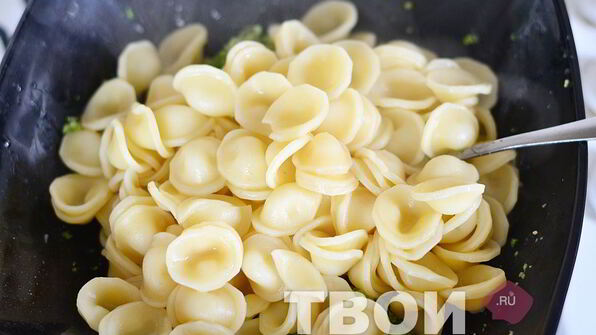 макароны с овощами