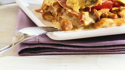 Макароны с яйцом в духовке