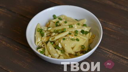 Макароны с яйцом