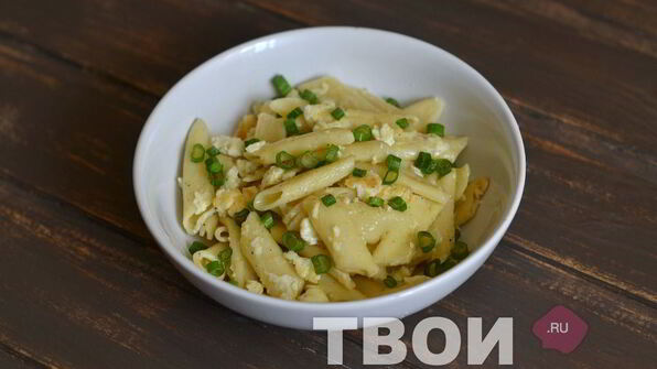 макароны с яйцом