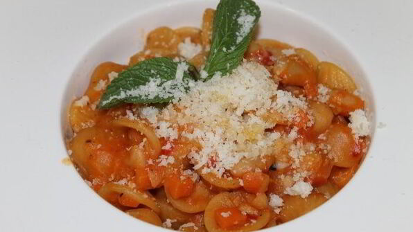 паста орекьетти с фасолью алла романо