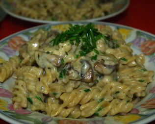 Паста под сливочным соусом