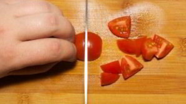 паста с красной рыбой и красной икрой