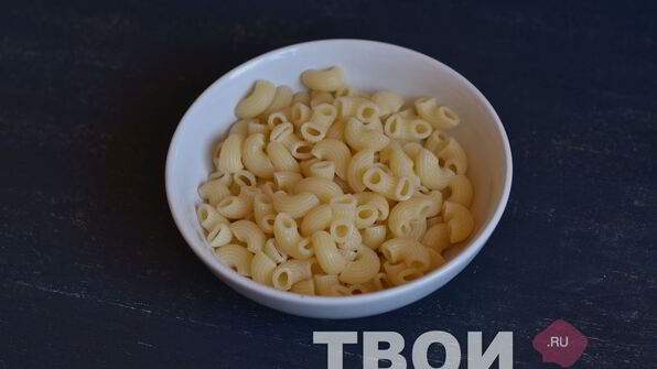 паста с печенью и зеленым горошком
